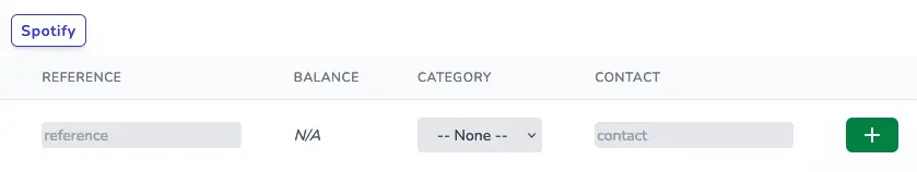 user creating a transaction before using a transaction template